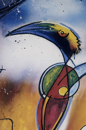 Free Bird I — Orim Occazip, Detail mit Signatur