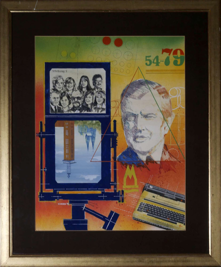 Medien-Collage — Hans Voss, Gesamtansicht