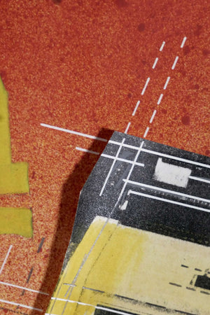 Medien-Collage — Hans Voss, Detail mit Signatur