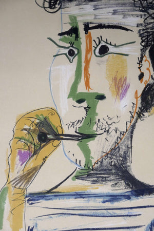 Le Fumeur — Pablo Picasso, Detailaufnahme