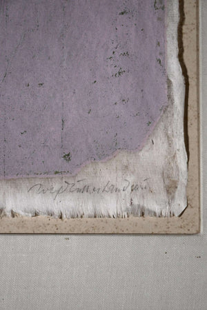 Frau mit einer Karaffe und einem Gefäß — Rolf Müller-Landau, Detail mit Signatur