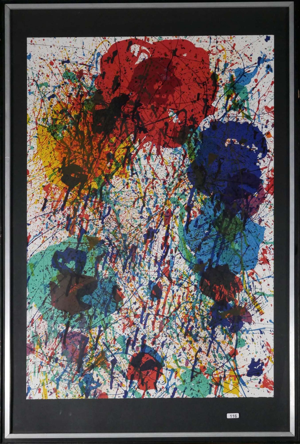 Spritzende Farben Abstrakt — Sam Francis, Gesamtansicht