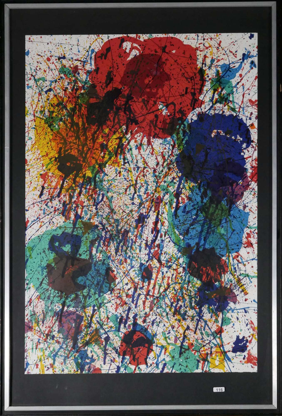Spritzende Farben Abstrakt — Sam Francis, Gesamtansicht