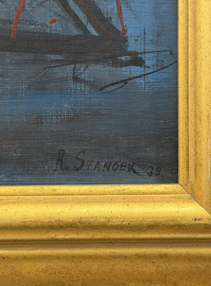 Blaues Dreieck – R. Standek (Ansicht 2)