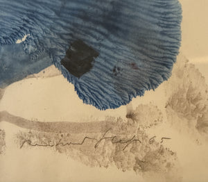 Blaue fließende abstrakte Komposition – Reinhard Hess (Ansicht 2)