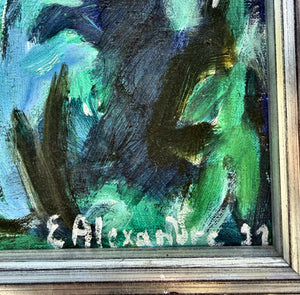 Stadt hinter dem Baum – E. Alexandre (Ansicht 2)