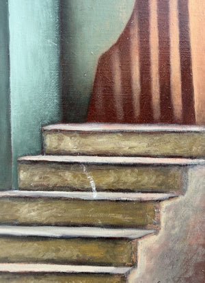 Surreale Komposition mit Treppe – Bernd Michael Schreiner (Ansicht 2)