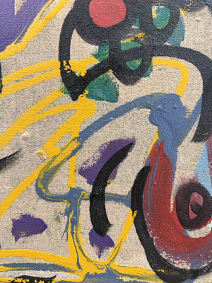 Abstrakte Frau mit roten Lippen – Peter Keil (Ansicht 4)